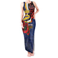 Parramatta Eels ANZAC Personalised Tank Maxi Dress Lest We Forget Poppy Camo
