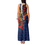 Parramatta Eels ANZAC Personalised Tank Maxi Dress Lest We Forget Poppy Camo