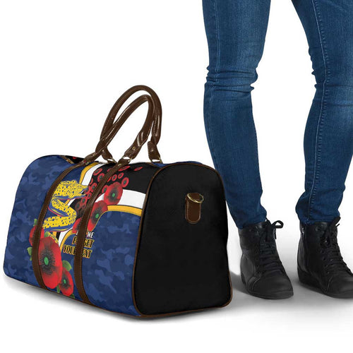 Parramatta Eels ANZAC Personalised Travel Bag Lest We Forget Poppy Camo