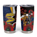 Parramatta Eels ANZAC Personalised Tumbler Cup Lest We Forget Poppy Camo