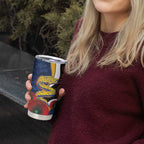 Parramatta Eels ANZAC Personalised Tumbler Cup Lest We Forget Poppy Camo