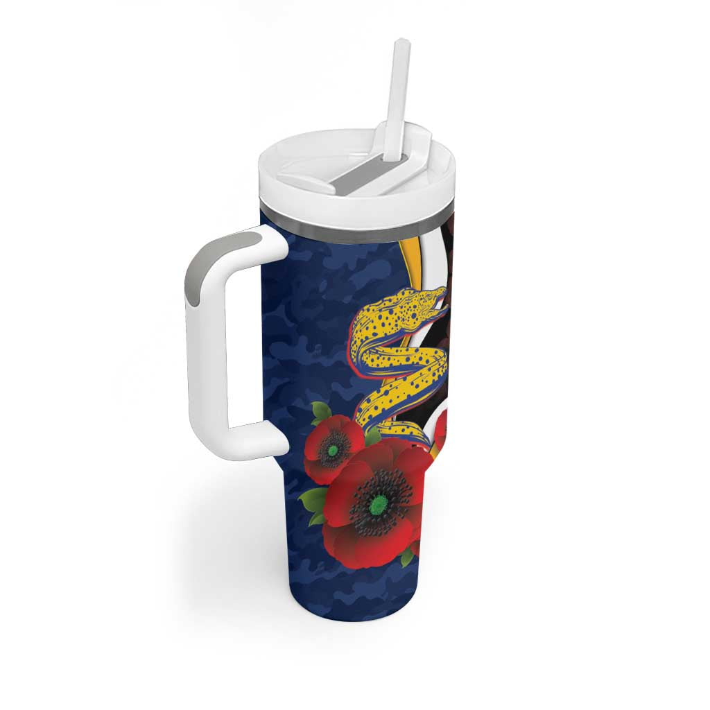 Parramatta Eels ANZAC Personalised Tumbler With Handle Lest We Forget Poppy Camo