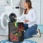 Penrith Panthers ANZAC Personalised Laundry Basket Lest We Forget Poppy Camo
