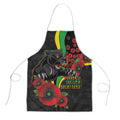 Penrith Panthers ANZAC Personalised Apron Lest We Forget Poppy Camo
