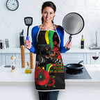 Penrith Panthers ANZAC Personalised Apron Lest We Forget Poppy Camo