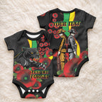 Penrith Panthers ANZAC Personalised Baby Onesie Lest We Forget Poppy Camo