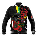 Penrith Panthers ANZAC Personalised Baseball Jacket Lest We Forget Poppy Camo