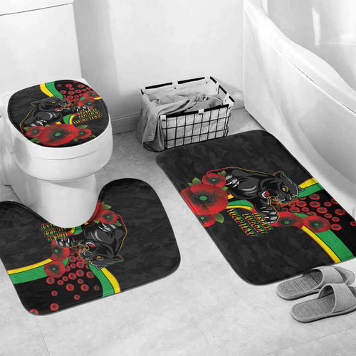 Penrith Panthers ANZAC Personalised Bathroom Set Lest We Forget Poppy Camo