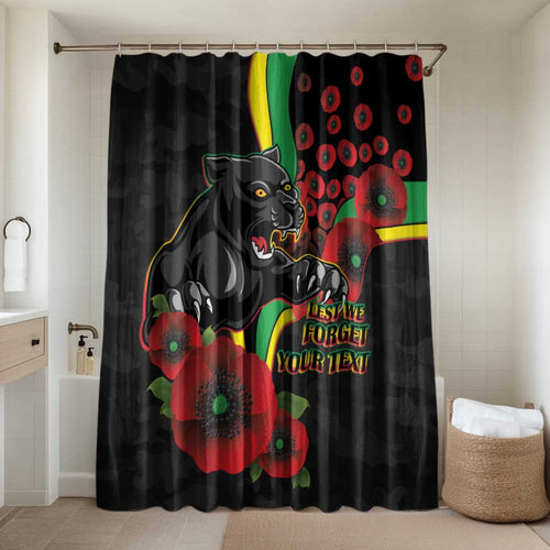 Penrith Panthers ANZAC Personalised Bathroom Set Lest We Forget Poppy Camo