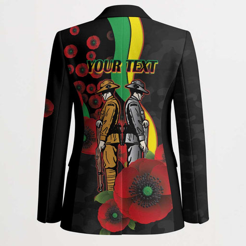 Penrith Panthers ANZAC Personalised Blazer Lest We Forget Poppy Camo