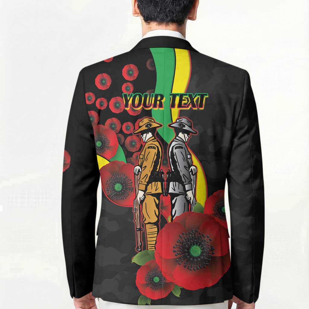 Penrith Panthers ANZAC Personalised Blazer Lest We Forget Poppy Camo