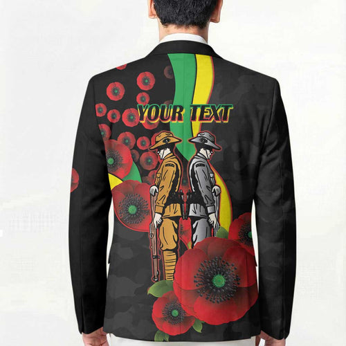 Penrith Panthers ANZAC Personalised Blazer Lest We Forget Poppy Camo