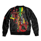 Penrith Panthers ANZAC Personalised Bomber Jacket Lest We Forget Poppy Camo