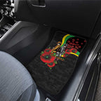 Penrith Panthers ANZAC Personalised Car Mats Lest We Forget Poppy Camo