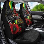 Penrith Panthers ANZAC Personalised Car Seat Cover Lest We Forget Poppy Camo