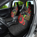 Penrith Panthers ANZAC Personalised Car Seat Cover Lest We Forget Poppy Camo