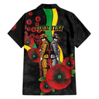 Penrith Panthers ANZAC Personalised Family Matching Mermaid Dress and Hawaiian Shirt Lest We Forget Poppy Camo
