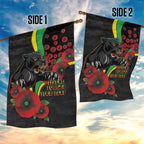Penrith Panthers ANZAC Personalised Garden Flag Lest We Forget Poppy Camo