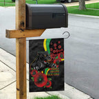 Penrith Panthers ANZAC Personalised Garden Flag Lest We Forget Poppy Camo