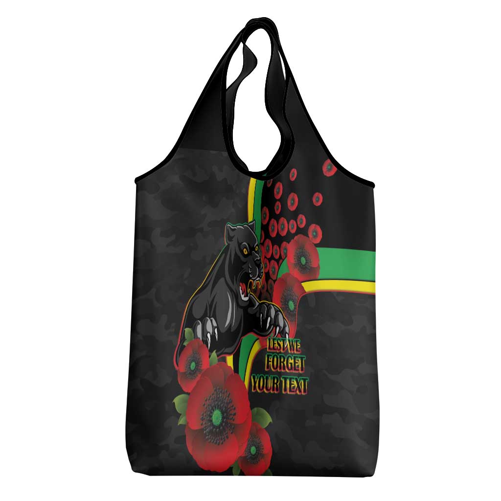 Penrith Panthers ANZAC Personalised Grocery Bag Lest We Forget Poppy Camo