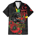 Penrith Panthers ANZAC Personalised Hawaiian Shirt Lest We Forget Poppy Camo