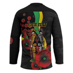Penrith Panthers ANZAC Personalised Hockey Jersey Lest We Forget Poppy Camo