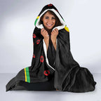 Penrith Panthers ANZAC Personalised Hooded Blanket Lest We Forget Poppy Camo