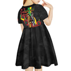 Penrith Panthers ANZAC Personalised Kid Short Sleeve Dress Lest We Forget Poppy Camo