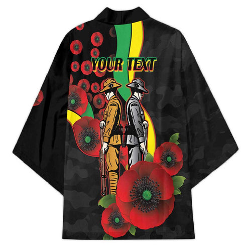 Penrith Panthers ANZAC Personalised Kimono Lest We Forget Poppy Camo