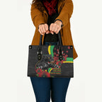 Penrith Panthers ANZAC Personalised Leather Bag Lest We Forget Poppy Camo