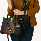 Penrith Panthers ANZAC Personalised Leather Bag Lest We Forget Poppy Camo