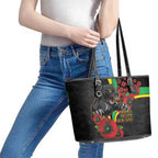 Penrith Panthers ANZAC Personalised Leather Tote Bag Lest We Forget Poppy Camo