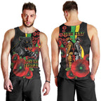 Penrith Panthers ANZAC Personalised Men Tank Top Lest We Forget Poppy Camo