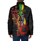 Penrith Panthers ANZAC Personalised Padded Jacket Lest We Forget Poppy Camo