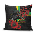 Penrith Panthers ANZAC Personalised Pillow Cover Lest We Forget Poppy Camo