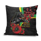 Penrith Panthers ANZAC Personalised Pillow Cover Lest We Forget Poppy Camo