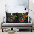 Penrith Panthers ANZAC Personalised Pillow Cover Lest We Forget Poppy Camo