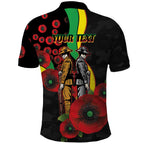 Penrith Panthers ANZAC Personalised Polo Shirt Lest We Forget Poppy Camo