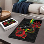 Penrith Panthers ANZAC Personalised Puzzle Lest We Forget Poppy Camo