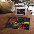 Penrith Panthers ANZAC Personalised Puzzle Lest We Forget Poppy Camo
