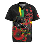 Penrith Panthers ANZAC Personalised Rugby Jersey Lest We Forget Poppy Camo