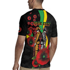 Penrith Panthers ANZAC Personalised Rugby Jersey Lest We Forget Poppy Camo
