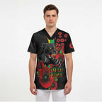 Penrith Panthers ANZAC Personalised Scrub Top Lest We Forget Poppy Camo