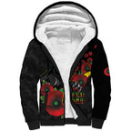 Penrith Panthers ANZAC Personalised Sherpa Hoodie Lest We Forget Poppy Camo