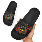 Penrith Panthers ANZAC Personalised Slide Sandals Lest We Forget Poppy Camo