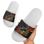 Penrith Panthers ANZAC Personalised Slide Sandals Lest We Forget Poppy Camo