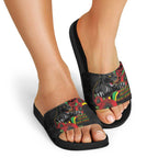 Penrith Panthers ANZAC Personalised Slide Sandals Lest We Forget Poppy Camo