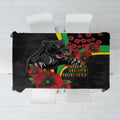 Penrith Panthers ANZAC Personalised Tablecloth Lest We Forget Poppy Camo