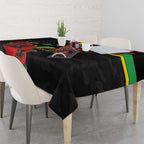 Penrith Panthers ANZAC Personalised Tablecloth Lest We Forget Poppy Camo