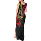 Penrith Panthers ANZAC Personalised Tank Maxi Dress Lest We Forget Poppy Camo